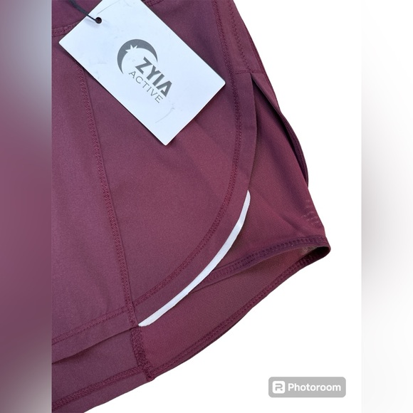 ZYIA Plum Mesh Energy Shorts Medium NWT 452 - Picture 9 of 14